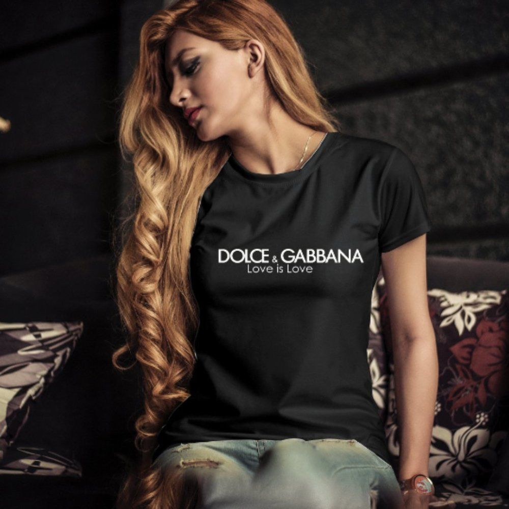 Luxury inspirited Logo Unisex Black White T-Shirt